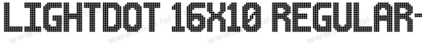 Lightdot 16x10 Regular字体转换